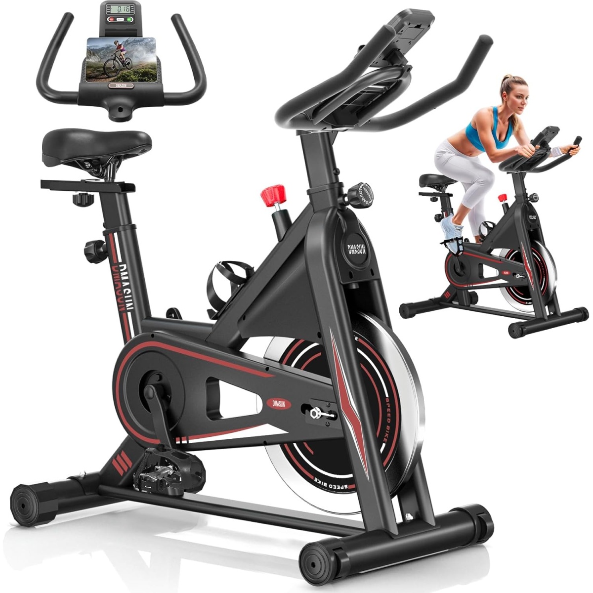 DMASUN Exercise Bike with Comfortable Seat Cushion 8732B